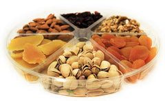 Gourmet Nut & Dried Fruit Variety 6-Section Gift Tray