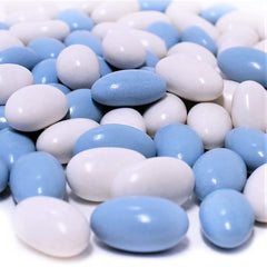 Blue and White Jordan Almonds Mix, 3.5 lbs Jumbo Container