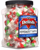 PEPPERMINT TAFFY 18 OZ JUMBO CONTAINER