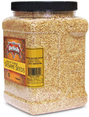 Natural Toasted Whole Sesame Seeds  – 38 OZ Jumbo Jar