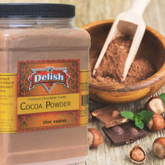 PREMIUM GRADE COCOA POWDER, 25 OZ (1.56 LB) | Jumbo Jar