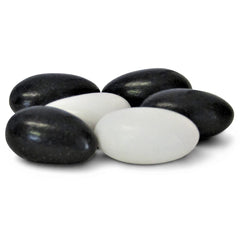 Tuxedo Black & White Jordan Almonds  3.5 lbs Jumbo Container