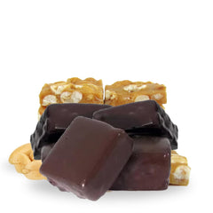 Dark Chocolate Covered Peanut Brittle