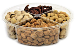 Gourmet Nuts Sampler Classy Gift Tray 4-Section