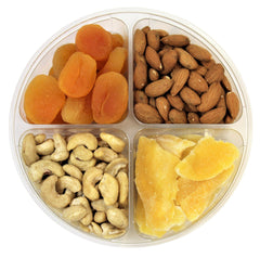 asorted Fruit & Nut 4-Section Gifttray