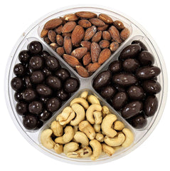 Gourmet Nuts & Chocolate Gift Tray 4-Section