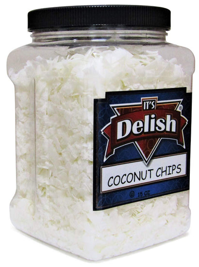 Coconut Chips  Unsweetened 15 Oz Jumbo  Jar