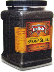 Whole Black Sesame Seeds , 2 LBS Jumbo Reusable Container