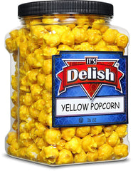 Yellow Banana Popcorn   16 Oz Jumbo Container