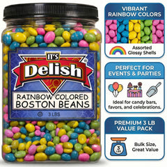 Rainbow Boston Beans 3 lbs  Jar DLX
