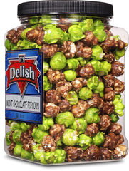 Mint Chocolate Flavored Popcorn, 16 Oz Jumbo  Container,