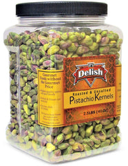 California Roasted Unsalted Shelled Pistachio   2.5 LBS Jumbo Container