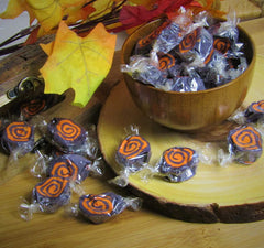 Halloween Black and Orange Cream Taffy Chews