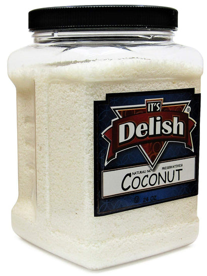 Macaroon Ground Coconut 24 Oz  Jumbo Container