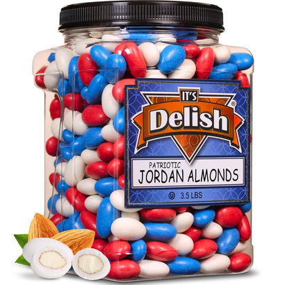 Patriotic Jordan Almonds Medley 3.5 lbs Jumbo Container