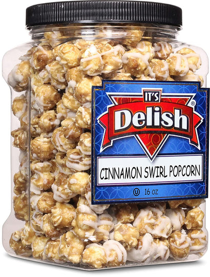 Cinnamon Swirl Popcorn 16 Oz  Jumbo Container
