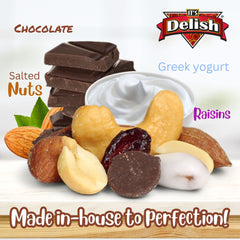 Deluxe Trail Mix with Greek Yogurt, Chocolate, Fruit and Nuts