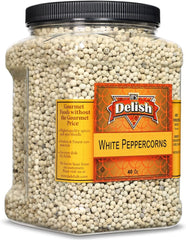 Whole White Peppercorns  40 OZ Jumbo  Container