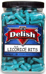 Blue Blueberry Licorice Bits, 2.5 LBS (40 Oz) Jumbo Container Jar