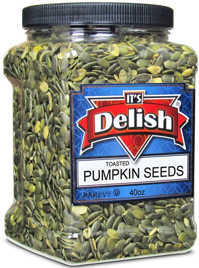 Toasted Pumpkin Seeds 40 OZ JUMBO  Jar