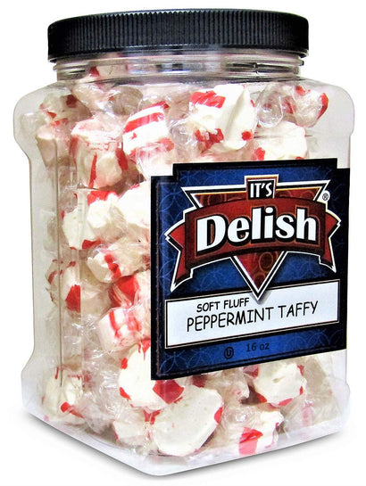 Soft  Peppermint Taffy 16 Oz Jumbo Continer