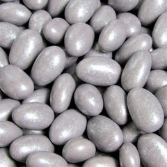 Silver Jordan Almonds, 3.75 lbs (60 Oz) Jumbo Container