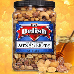 Honey Roasted Mixed Nuts, 2.5 LBS Reusable Jumbo Container