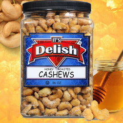 Honey Roasted Cashews 36 Oz Reusable Jumbo Container