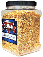 Toasted Unsweetened Coconut Fancy Shred Flakes – 22 OZ  Jumbo Jar