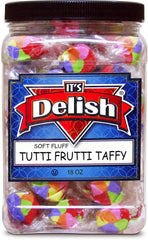 Tutti Frutti Taffy Chews –18 Oz Jumbo Jar