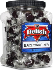 Black Licorice Taffy  18 Oz  Jumbo Container