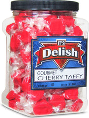 Cherry Red Taffy Chews  18 Oz Jumbo Container