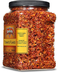 Premium Dried Tomato Flakes  16 OZ Jumbo Reusable Container