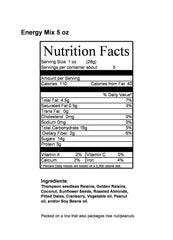 Energy Mix Fruit and Nut Trail Mix – 2.5 lbs (40 Oz) Jumbo Reusable Container Jar