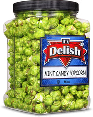 Mint Candy Popcorn , 16 Oz Jumbo Reusable Container