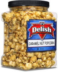 Caramel Nut Popcorn with Peanuts 16 OZ Jumbo Container