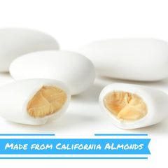 White Jordan Almonds 3.5 Lbs Jumbo Container