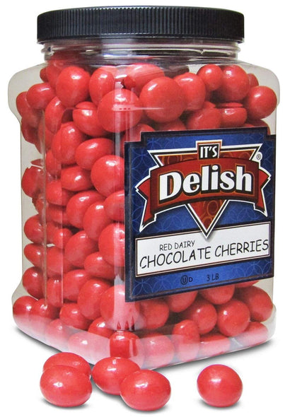 Red Chocolate Cherries 3 lbs Jumbo Jar