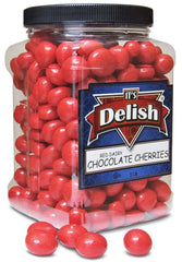 Red Chocolate Covered Cherries, 3 lbs | Jumbo Jar