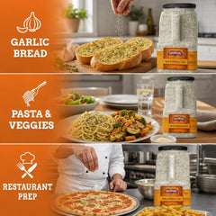 Garlic Parsley Salt by It's Delish – 6 LBS Bulk Restaurant Gallon Jug with Handle | Premium Salt, Garlic & Parsley Blend for Garlic Bread, Steak, Fries, Pasta & Italian Cooking – Kosher