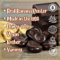 Dark Chocolate Covered Banana Chips