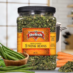 Dried Chopped String Beans , 24 OZ Jumbo Container