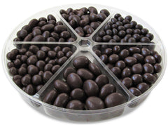 Gourmet Holiday White & Dark Chocolate Nuts and Fruit Large Gift Tray 6-Pt by It's Delish – Christmas Gift Box New Year Events Fathers Mother Day Family Parties Valentines Anniversary - Kosher Dairy