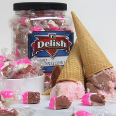 Neapolitan Ice Cream Taffy Chews 18 Oz Jumbo Jar