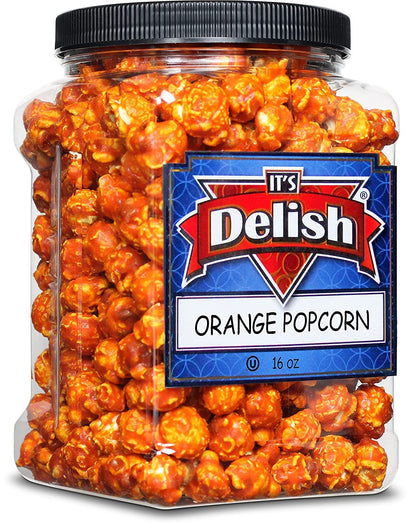Orange  Popcorn  16 Oz Jumbo Container