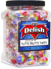 Tutti Frutti Taffy Chews –18 Oz Jumbo Jar