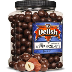 Milk Chocolate Toffee Coated Hazelnut  48 OZ Jumbo Container