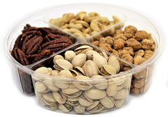 Gourmet Nuts Sampler Classy Gift Tray 4-Section