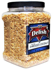 Toasted Sweetened Coconut Fancy Shred Flakes –22 OZ | Jumbo Jar