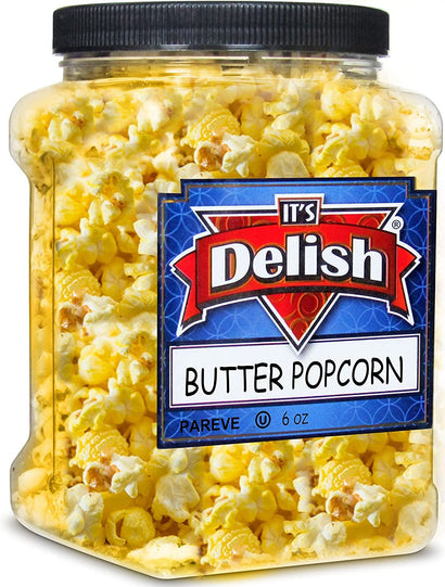 Butter Popcorn 6 Oz Jumbo Container Jar